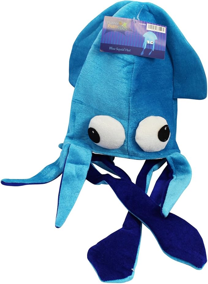 Funny Party Hats Squid Hat - Funny Fun and Crazy Hats in Many Styles