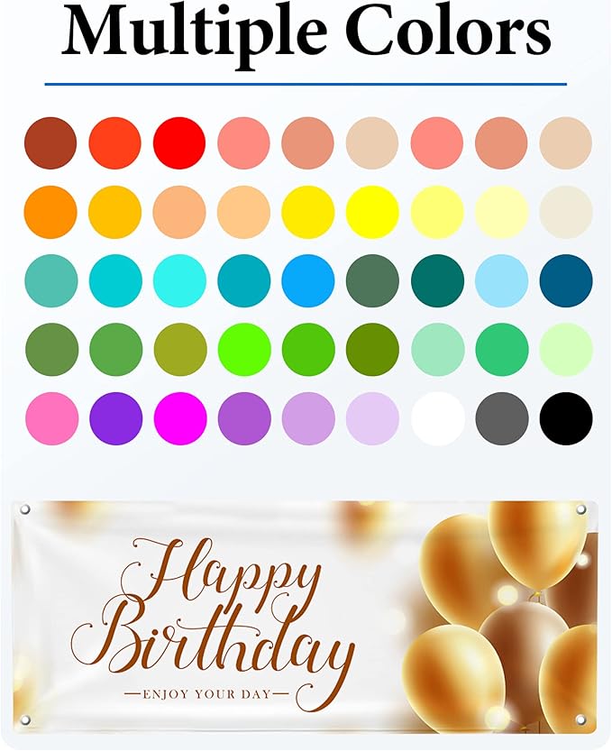 Custom Vinyl Banners and Signs Customize for Business Outdoor, Personalized Banner Customize with Logo Text for Party Birthday, Customized Banner Decoration for Graduation Wedding Event 9'x12'