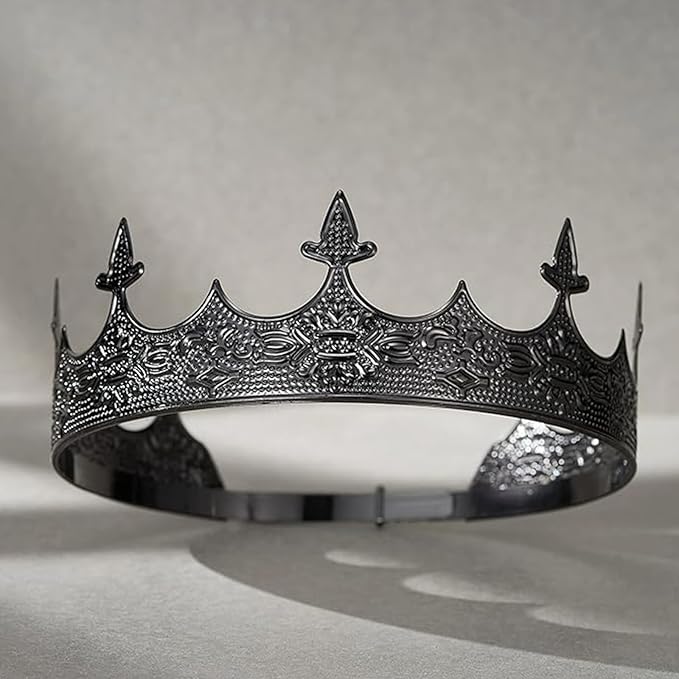 King Crown for Men Crowns Tiara for Birthday Party Costume