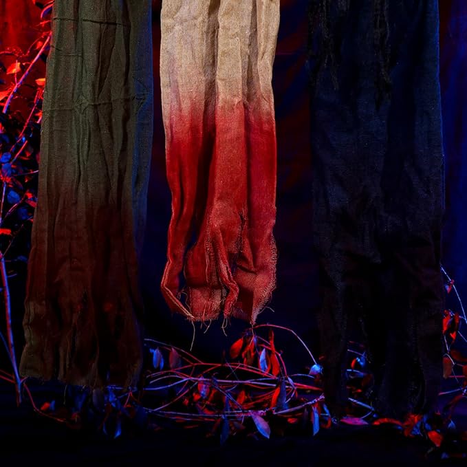 3 Pack Halloween Decorations Outdoor,Hanging Ghost Spooky Skeletons Decor Supplies, Creepy Haunted House Flying Halloween Decoration with Yard Tree Porch Garden Party Décor Indoor