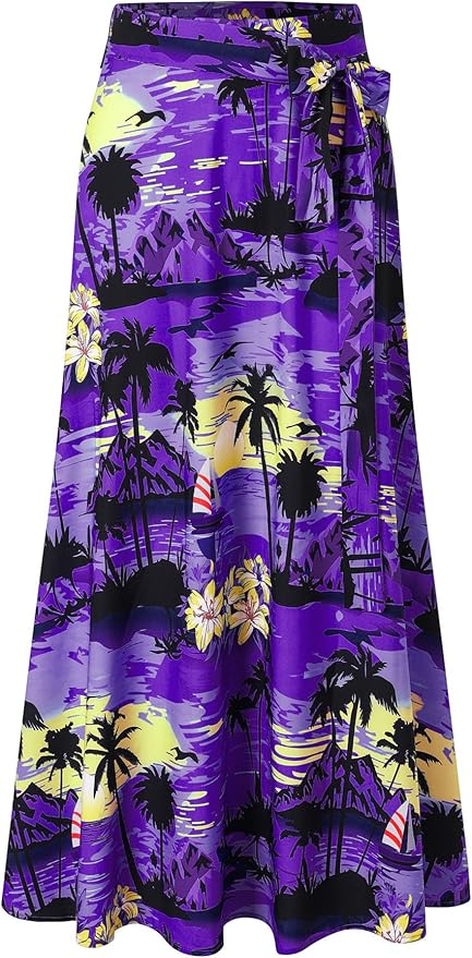 Cromoncent Matching Hawaiian Outfits for Family, Dad and Son Matching Luau Beach Tropical Shirts Mommy Daughter Tropical Sets