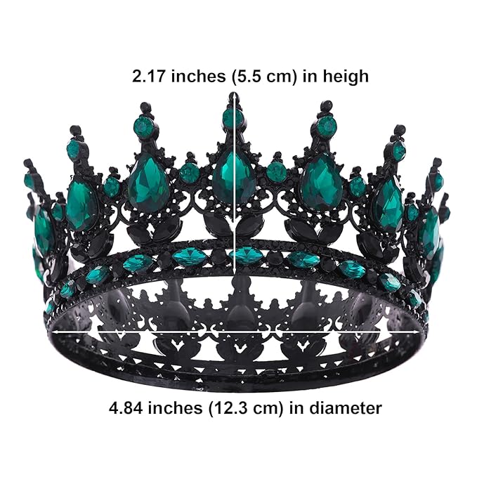 Queen Crown for Women Crystal Tiara for Girl Rhinestone Wedding Headband for Bride Hair Accessories for Costume Birthday Party Prom Gifts
