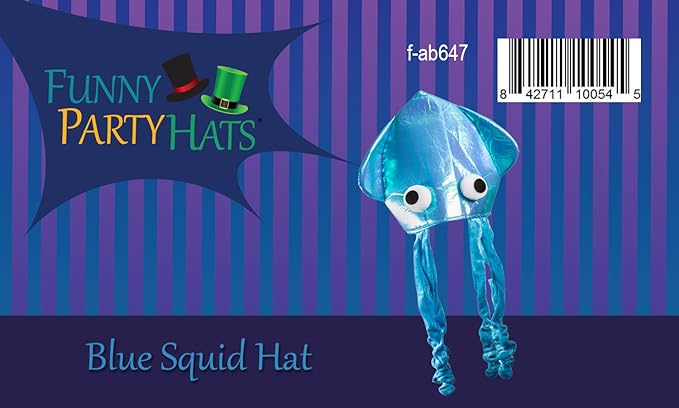 Funny Party Hats Squid Hat - Funny Fun and Crazy Hats in Many Styles