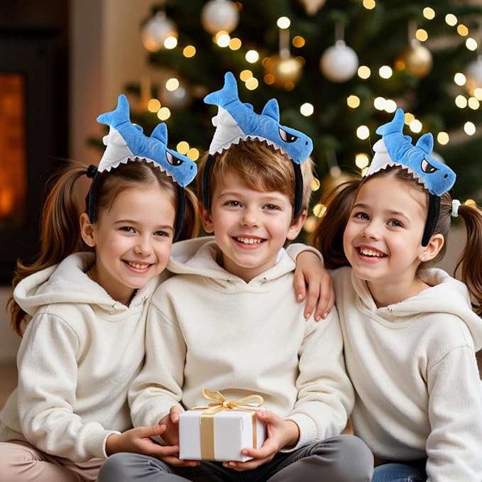 Shark Headband, Shark Fin Headband Fish Hairdband Shark Costume Headpiece for Halloween Birthday Party For Animal Cosplay Cute Party Headwear Halloween Cosplsy Costume