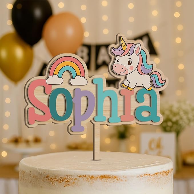 Custom Name Cake Topper, Baby shower Decorations, Baby Shower Cake Sign, Birth Announcement, Gender Reveal Party Cake Decorations, Baby 1st Birthday Decoration (Baby Cake Topper)