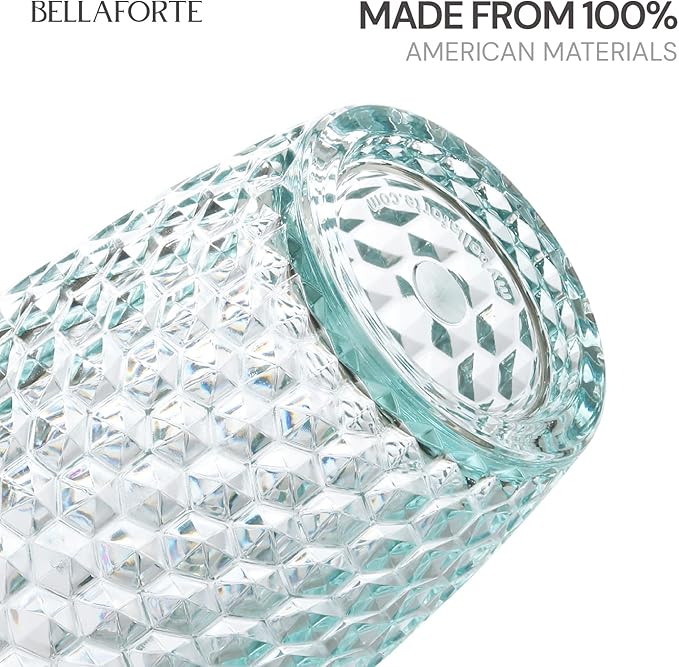 BELLAFORTE - Shatterproof Tritan Plastic Tall Tumbler Teal- 19oz, set of 4, Laguna Beach Drinking Glasses - Dishwasher Safe Tumblers - Unbreakable Drinkware for Indoor and Outdoor Use, BPA Free