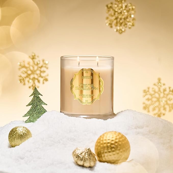 M&SENSE Tropical Basket Candles for Home Scented, 2 Wick 12.7oz Soy Wax Candles Non Toxic,70 Hours Long Burning,Luxury Candles Gift for Stress Relief, Meditation, Yoga