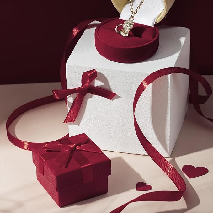 Burgundy Satin Ribbon, 2 inches x 50 Yards, Double Face Solid Color, Thick and Durable Ribbon Roll, 100% Polyester Ribbon for Gift Wrapping, Crafts, Hair and Multiple Decorations