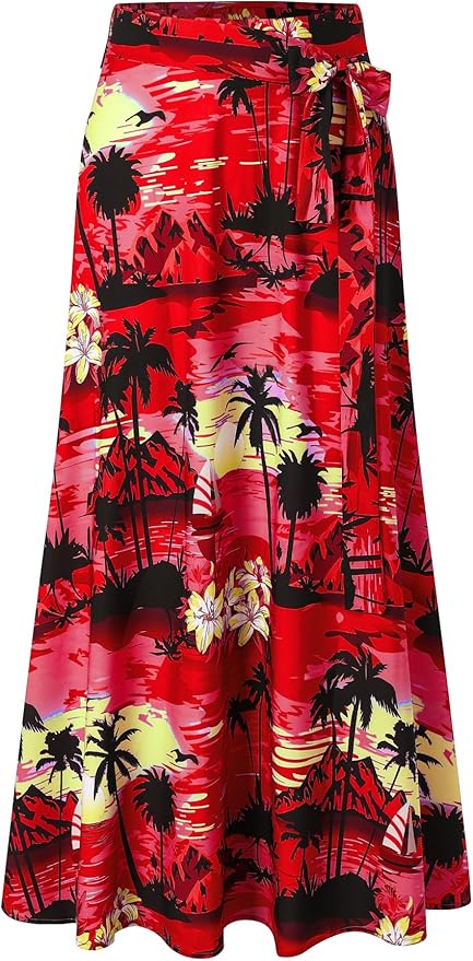 Cromoncent Matching Hawaiian Outfits for Family, Dad and Son Matching Luau Beach Tropical Shirts Mommy Daughter Tropical Sets
