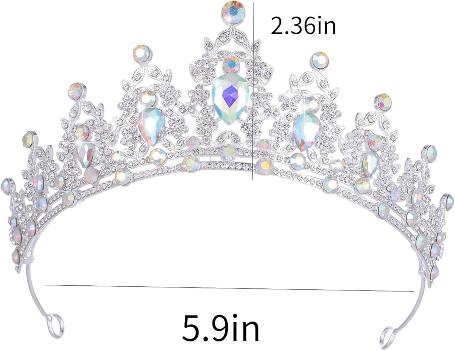 Kamirola - Queen Crown and Tiaras Princess Crown for Women and Girls Crystal Headbands for Bridal, Princess for Wedding and Party（01）