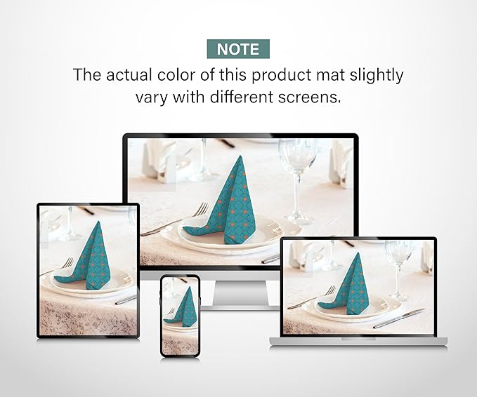 RUVANTI Cloth Napkins Set of 12 Cotton 100%, 18x18 Inches Napkins Cloth Washable, Soft, Absorbent. Cotton Napkins for Parties, Christmas, Thanksgiving, Weddings, Dinner Napkins Cloth - Combo