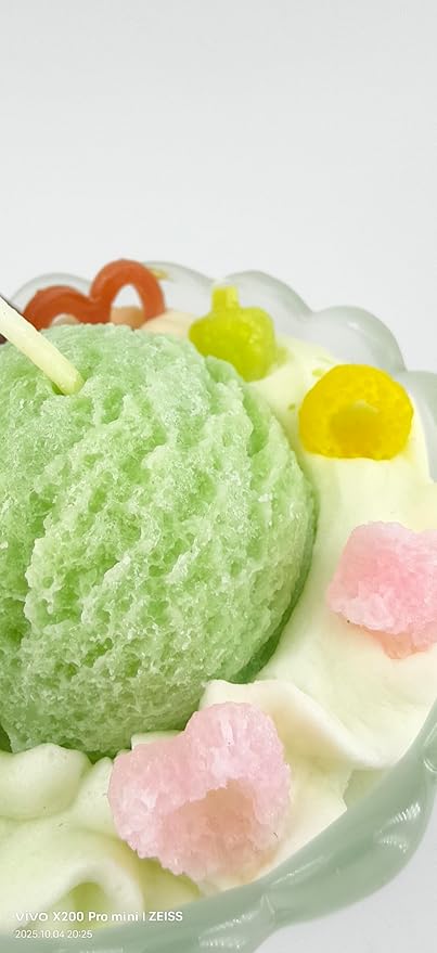 Generic Ice Cream Aromatherapy Candles, Glass Goblet, Decorative Dessert Shape, Fruit Fragrance, Christmas Birthday Festival Gift (Iceberg Moss)