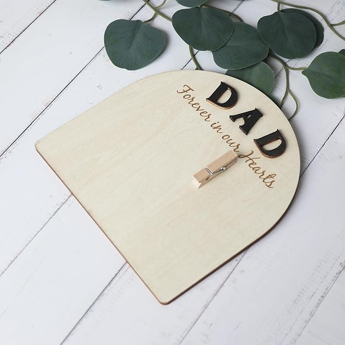 Personalized Loss of Loved One Photo Frame Memorial，Custom lock of Hair Keepsake Jar,Remembrance，Bereavement,Sympathy Gift for Lost Mom, Dad,Friends, Sisters, Grandparents (dad C1)