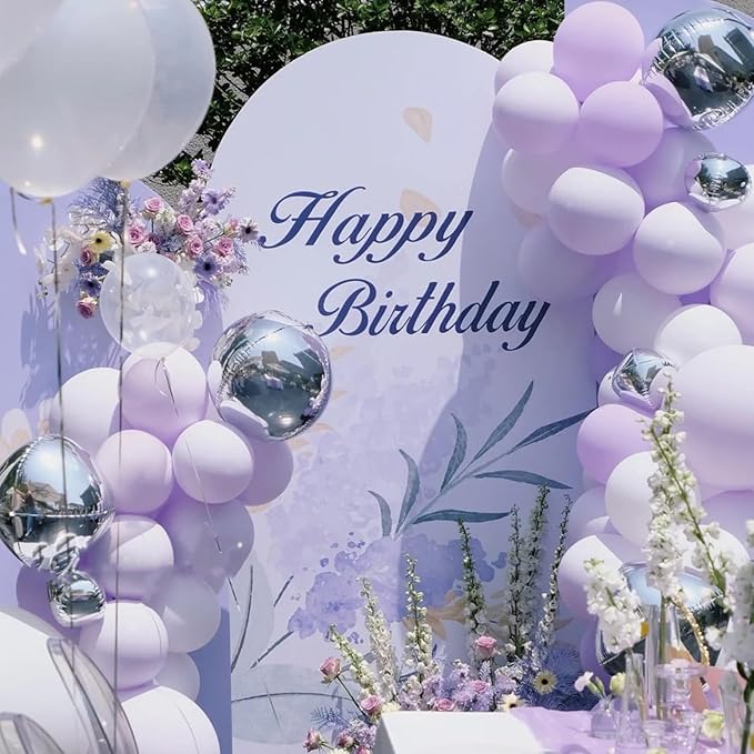 Lilac Purple Balloons, 66pack 12inch Faded Purple Latex Party Balloons for Wedding, Birthday, Graduation, Bridal Shower, Baby Shower, Gender Reveal, Anniversary Party Decorations