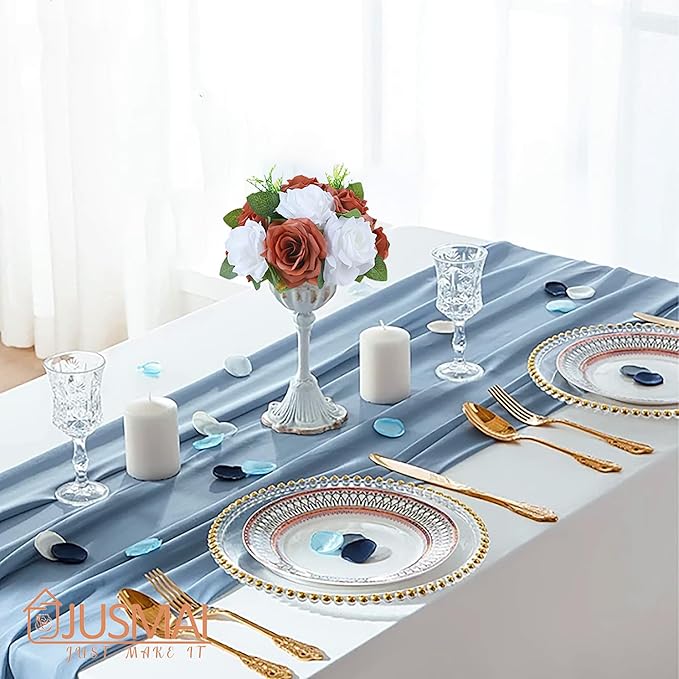 Artificial Flowers Ball 4 Pcs - Burnt Orange White Wedding Centerpiece for Table Decorations and Flower Arrangements