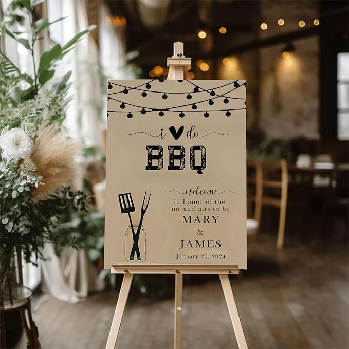 I Do BBQ Welcome Sign Template, Printable Couple Shower BBQ Sign, Engagement I Do BBQ Party, Rehearsal Dinner Decor, I Do Bbq Decorations, Bbq Reception Sign, Couples Shower Bbq