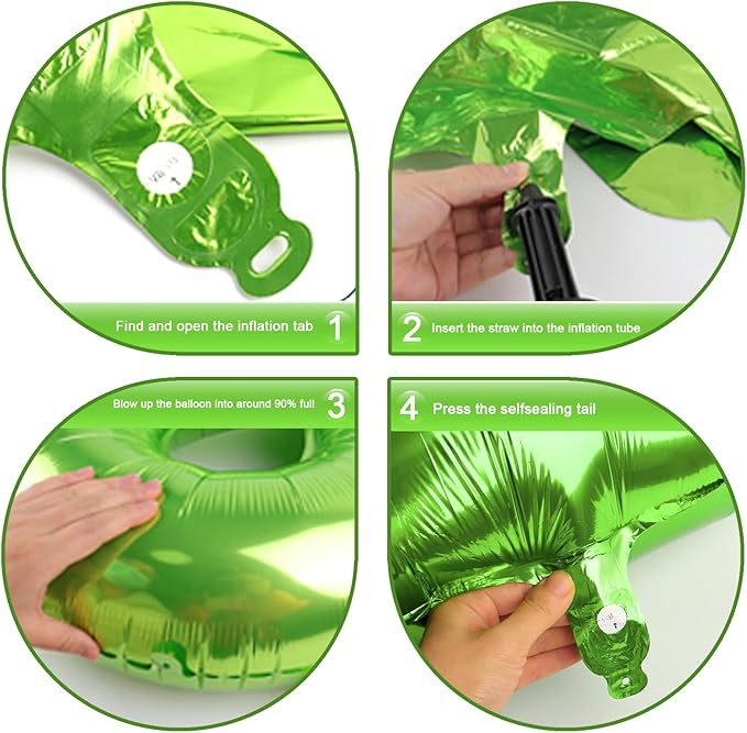 Large Light Green 40 Inch Birthday Number 5 Balloon, Light Green Five 5th 15 25 35 50 55 Birthday Anniversary Celebration Decorations, Foil Mylar Helium Numbers 5 Balloons Girl Boy Party Supplies