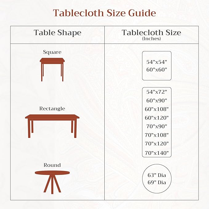 Maison d' Hermine Table Cloth Round Table 100% Cotton 69 Inches Fall Tablecloth Reusable Everyday Use for Thanksgiving Christmas Decorations Dining Farmhouse Party (Snowy World)