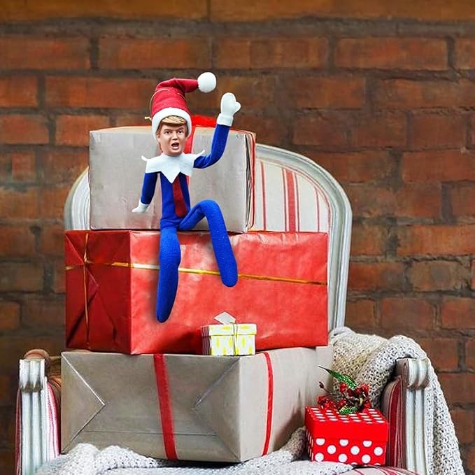 Suit Donald Elf 35cm Christmas Elf Decoration — The Donald Christmas Elves Ornaments for Supporters and Patriotic Americans | The #1 2025 Gifts