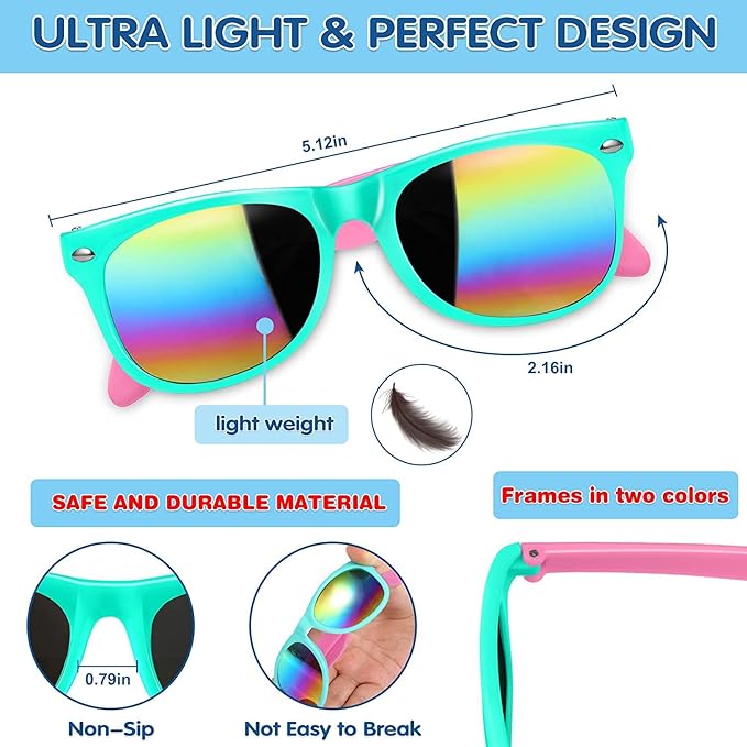 GINMIC Kids Sunglasses Bulk Party Favors, 36Pack Kids Sunglasses Party Favors with UV400 Protection for Boys and Girls, Party Favor, Birthday Graduation Party Supplies.