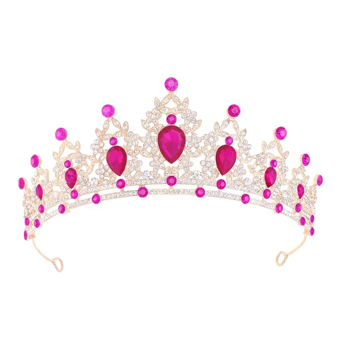 Princess Tiara and Crown for Women Wedding Tiaras for Bridal girls Tiaras and Crystal Crowns Rhinestone Headband Metal Hair Accessories for Costume Birthday Party Prom Gifts