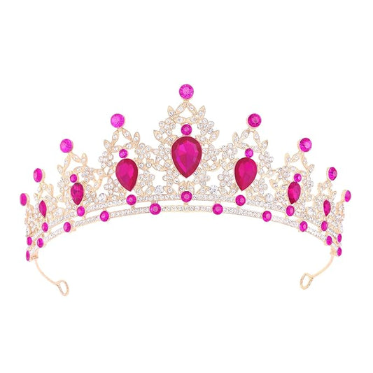 Princess Tiara and Crown for Women Wedding Tiaras for Bridal girls Tiaras and Crystal Crowns Rhinestone Headband Metal Hair Accessories for Costume Birthday Party Prom Gifts