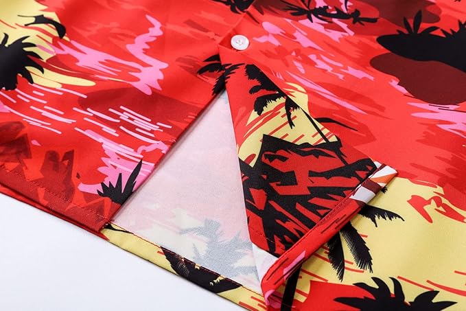 Cromoncent Matching Hawaiian Outfits for Family, Dad and Son Matching Luau Beach Tropical Shirts Mommy Daughter Tropical Sets