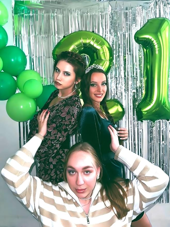 Light Green Number 1 Balloon 40 inch, Number 1 Birthday Balloons for Boy Girl, Light Green Foil One Balloon for 1st 10 11 12 16 18 Birthday Party, Anniversary Celebration Number Balloons Decorations