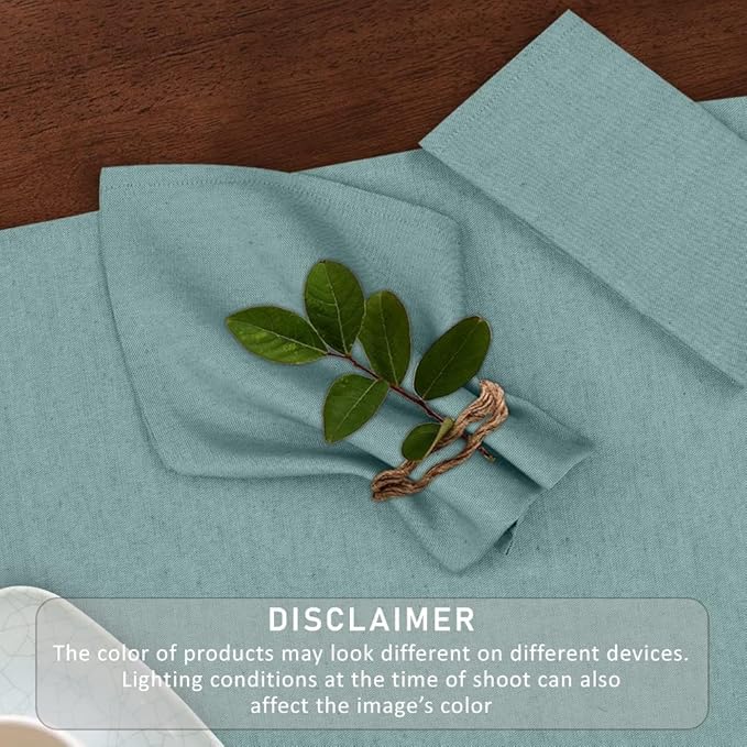Ruvanti Cloth Napkins Set of 12, 18x18 Reusable Napkins Cloth Washable, Soft & Durable Table Napkin, Poly Cotton Fabric Dinner Napkins for Parties, Christmas, Thanksgiving, Weddings - Teal
