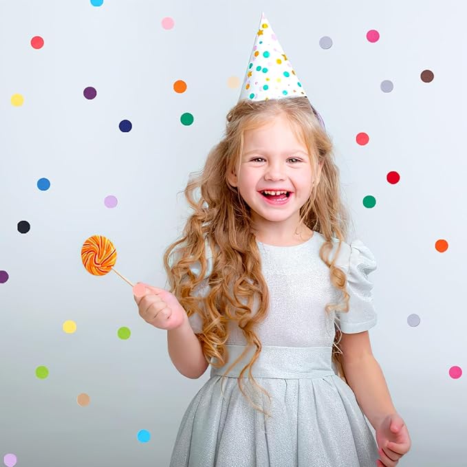 Koogel 1 Inch Round Tissue Paper, Multicolor Table Confetti Dots Circles 20 Colors for Any Kids DIY Arts Greeting Cards Collage Projects 1000 PCS