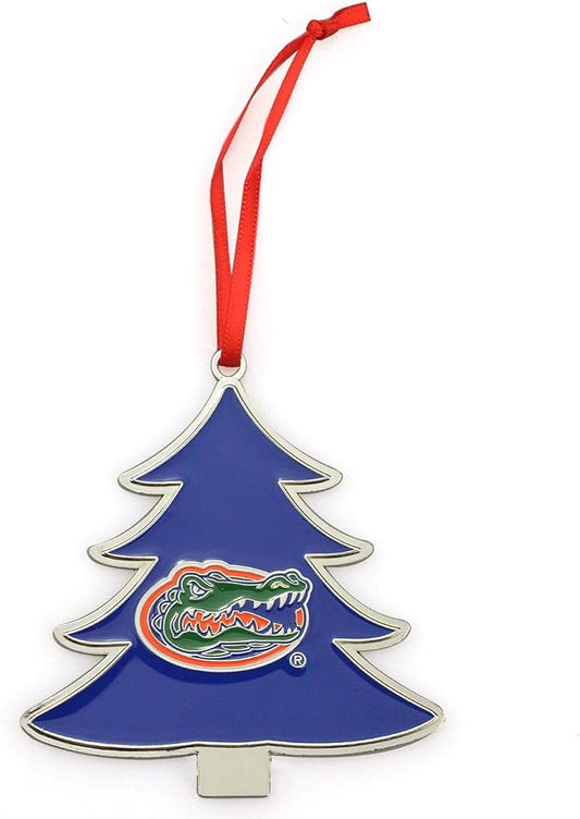 Florida Gators Tree Shaped Metal Christmas Ornament