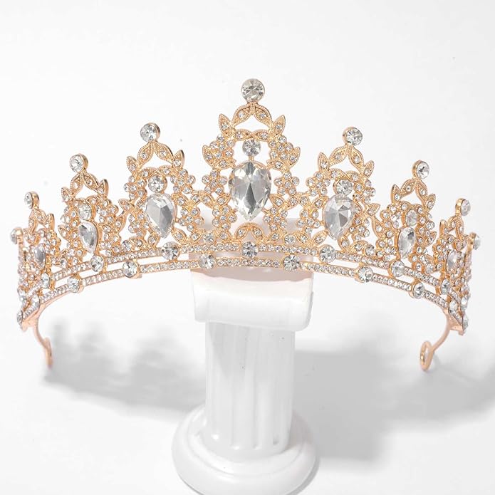 tiaras and crowns for women queen crowns for Women and Girls Crystal Princess Tiaras Rhinestone Tiaras For Wedding Bridal Birthday Prom Pageant Party