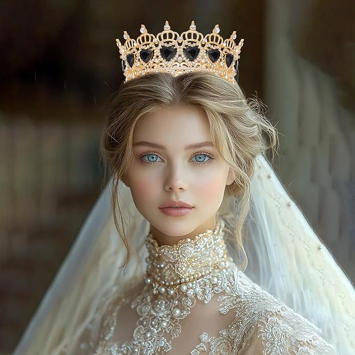 Queen Crown Rhinestone Wedding Crowns and Tiaras for Women Costume Party Hair Accessories Princess Birthday Crown Crystal Bridal Crown