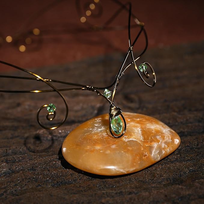 Renaissance Fairy Tale Costume Set - Elf Ear Cuff Earrings Decorative Medieval Fairy Winding Tiara Crown for Cosplay