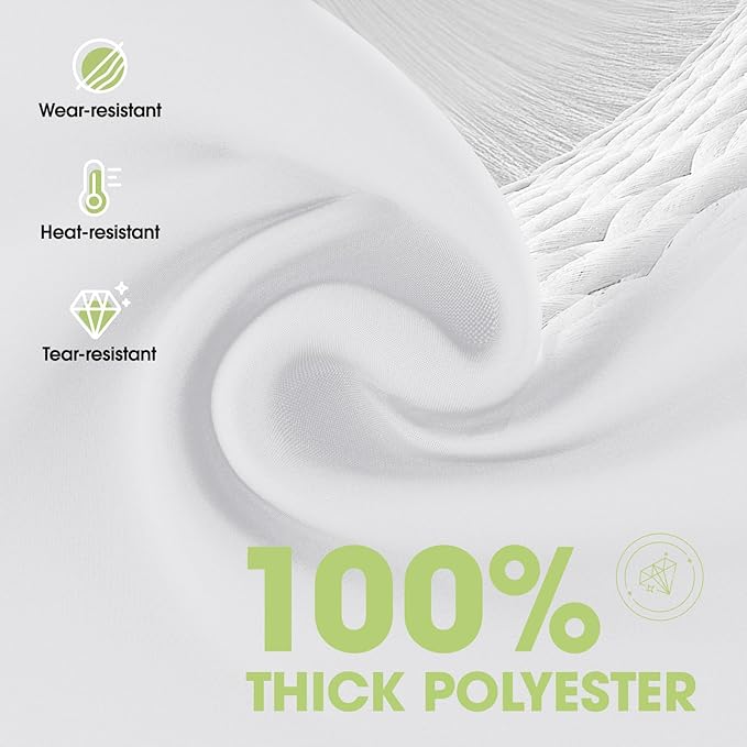 Pureegg Rectangle Table Cloth 60" x 84" – Durable Polyester Tablecloth Offers Reusable & Washable Protection, Ideal for Outdoor Party, Picnic, Wedding, Banquet and Birthday, 6 Pack, White