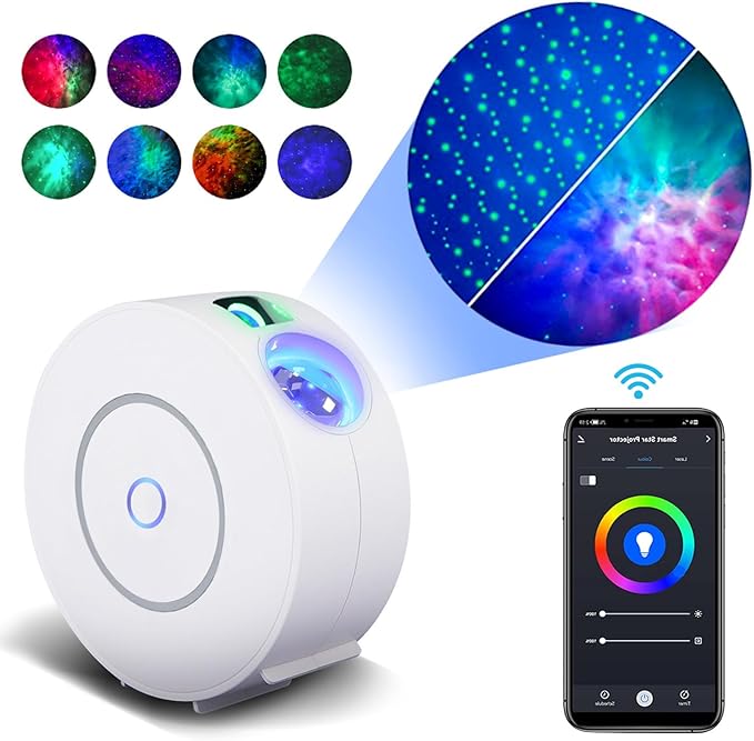 Galaxy Projector for Bedroom, Star Projector Galaxy Light, Smart APP&Voice Control, Northern Lights Projector, Nebula Lamp, Night Light Projector for Room Decor, Christmas Gifts for Grandkids Teens