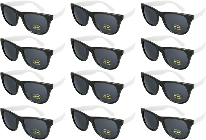 EDGEIWEAR 80s Neon Party Sunglasses for Adult Party Favors with CPSIA certified-Lead(Pb) Content Free