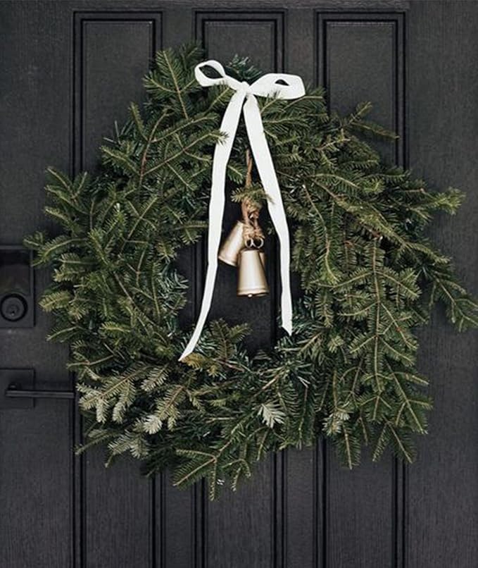 White Velvet Ribbon 3/8'' 25 Yards for Christmas Tree, Gift Wrapping, Flower Bouquet, Wreath Decorations, Bow Making