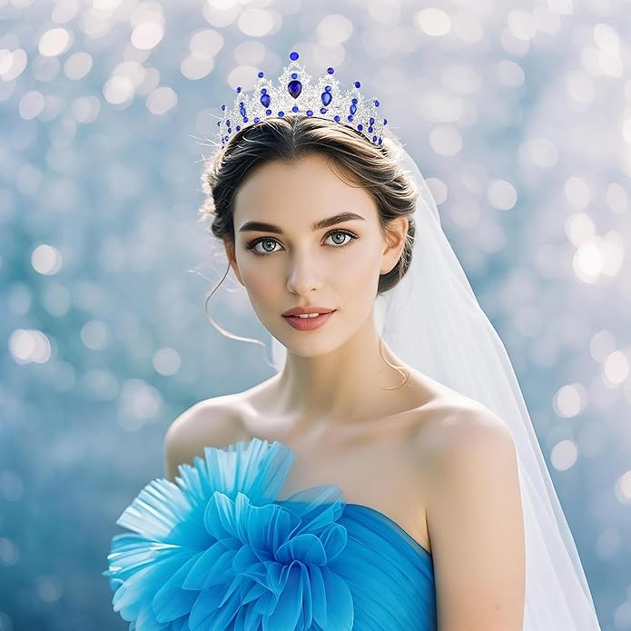 Kamirola - Queen Crown and Tiaras Princess Crown for Women and Girls Crystal Headbands for Bridal, Princess for Wedding and Party（01）