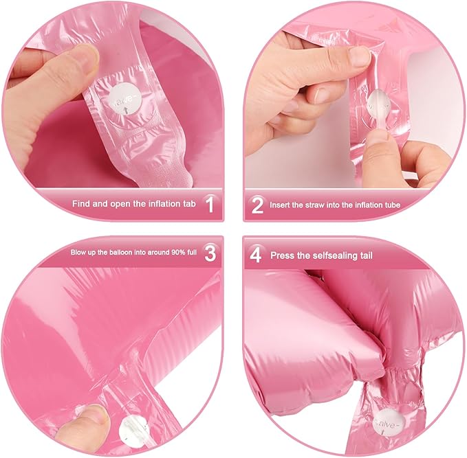 Large Pink Crown 40 Inch Birthday Number 5 Balloon, Pink Crown Five 5th 15 25 35 50 55 Birthday Anniversary Celebration Decorations, Foil Mylar Helium Numbers 5 Balloons Girl Boy Party Supplies