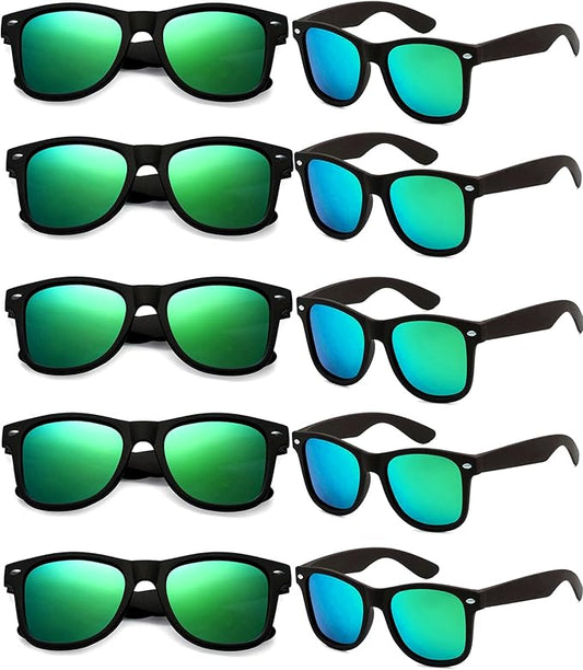 Eyegla Sunglasses Bulk Adults Party Sunglasses 80s Shades Eyewear Party Favors Glasses 10/20 Pack