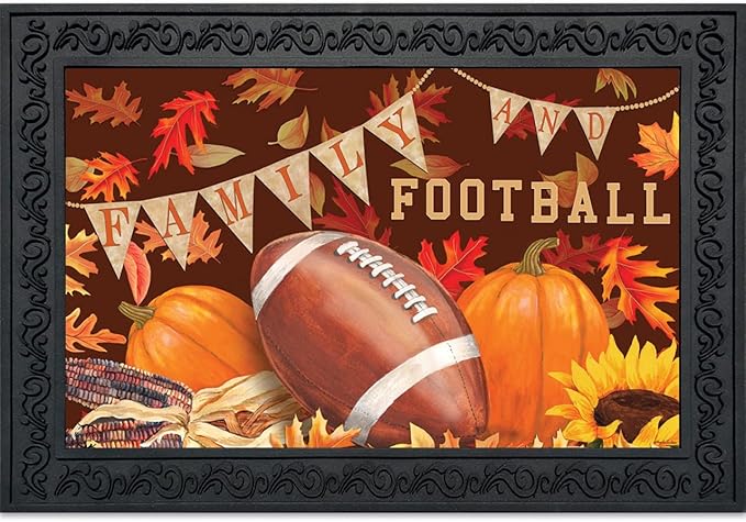 Briarwood Lane Family & Football Fall Doormat