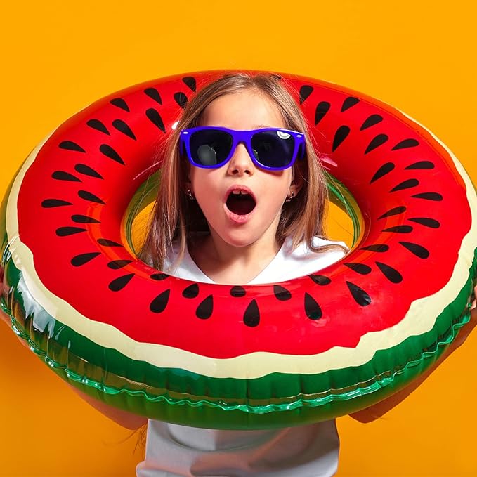 Pibupibu Kids Neon Colors Party Favor Supplies Unisex Sunglasses Pack of 8