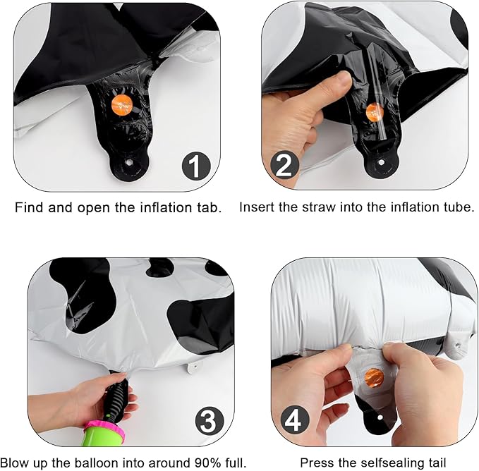 Cow Print Number Balloon Birthday Decorations, 40 inch Number balloon 0-9(Zero-Nine), Cow Balloon for Farm Birthday Party Supplies, Cow Themed birthday party Decorations (Number 8)