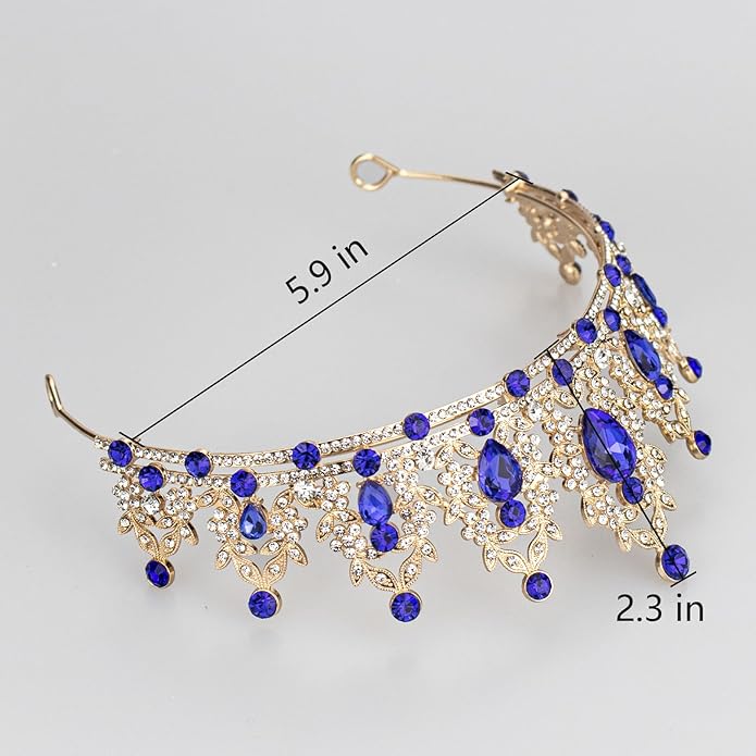 tiaras and crowns for women queen crowns for Women and Girls Crystal Princess Tiaras Rhinestone Tiaras For Wedding Bridal Birthday Prom Pageant Party