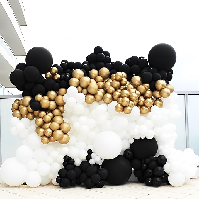 Black Balloons, 66pack 12inch Black Latex Party Balloons for Graduation, Wedding, Birthday, New Year, Baby Shower, Anniversary, Holiday Party Decorations