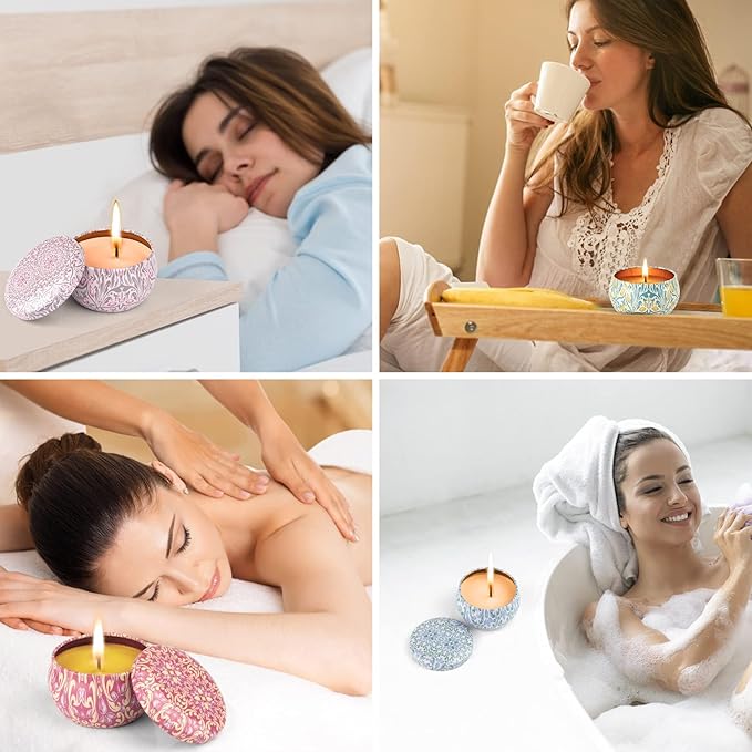 Scented Candles for Women, Candles for Home Scented, 12 Pack Soy Wax Christmas Gifts Sets, Birthday Gifts for Women Best Friends Sister Colleague