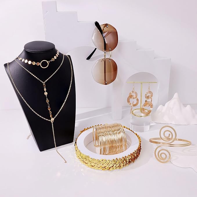 6 Piece 70s Disco Accessories for Woman 1970s Disco Costume Accessory Set for Party Halloween Cosplay