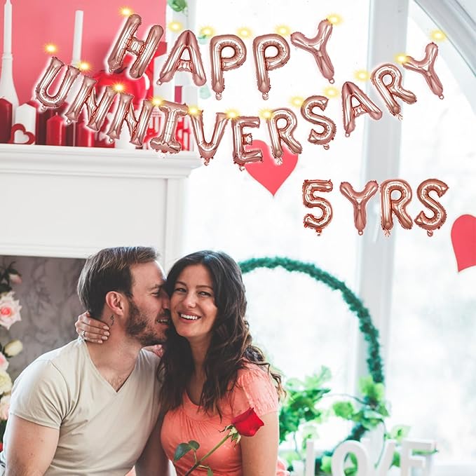 [85 PCS] 16" Foil Personalized Name Happy Birthday Balloons Letters, Mylar Aluminum Custom Name and Age Letter Balloons, 2 Sets A- Z & 0-9 for Birthday Party Graduation, Mother's Day Event (Rose)