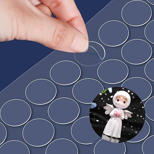 Adhesive Stick dots Two-Sided Sided Mounting Putty Stick Tack for Wall Hanging Crafts Balloons Festival Party Decorations,Clean Removable(1.2"*1.2"-210)